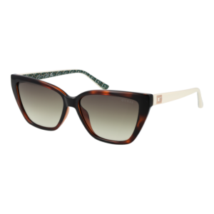 Guess Katzenaugen Sonnenbrille GU7919 5852P in Braun – 45° Seitenansicht