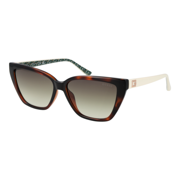 Guess Sonnenbrille GU7919 5852P – 45° Seitenansicht Guess Katzenaugen Sonnenbrille GU7919 5852P in Braun – 45° Seitenansicht
