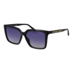 Guess Quadrat Sonnenbrille GU00099 5501D in Schwarz – 45° Seitenansicht