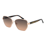 Guess Katzenaugen Sonnenbrille GU00102 5632F in Gold – 45° Seitenansicht