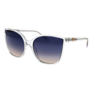 Guess Schmetterling Sonnenbrille GU00144 6026B in Transparent – 45° Seitenansicht