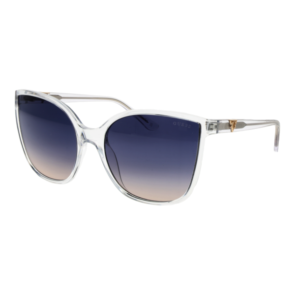 Guess Schmetterling Sonnenbrille GU00144 6026B in Transparent – 45° Seitenansicht