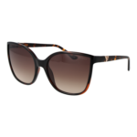 Guess Schmetterling Sonnenbrille GU00144 6052F in Braun – 45° Seitenansicht