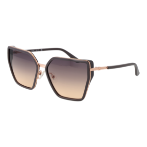 Guess Schmetterling Sonnenbrille GU00146 5920B in Grau – 45° Seitenansicht