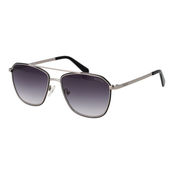 Guess Sonnenbrille GU00147 5605B – 45° Seitenansicht Guess Pilotenbrille Sonnenbrille GU00147 5605B in Schwarz – 45° Seitenansicht