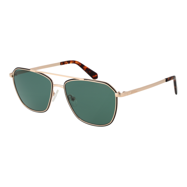 Guess Sonnenbrille GU00147 5633N – 45° Seitenansicht Guess Pilotenbrille Sonnenbrille GU00147 5633N in Gold – 45° Seitenansicht