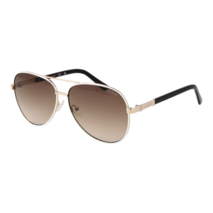 Guess Pilotenbrille Sonnenbrille GU00173 6021F in Weiß – 45° Seitenansicht
