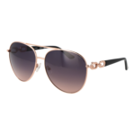 Guess Pilotenbrille Sonnenbrille GU00158 6128B in Rosé Gold – 45° Seitenansicht