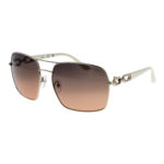 Guess Quadrat Sonnenbrille GU00159 6332B in Gold – 45° Seitenansicht