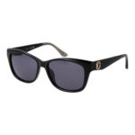 Guess Rechteck Sonnenbrille GU00145 5401A in Schwarz – 45° Seitenansicht