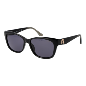Guess Rechteck Sonnenbrille GU00145 5401A in Schwarz – 45° Seitenansicht
