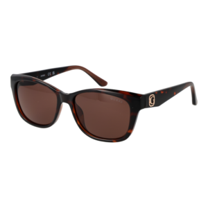 Guess Quadrat Sonnenbrille GU00145 5452E in Braun – 45° Seitenansicht