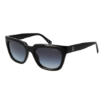 Guess Browline Sonnenbrille GU00206 5301B in Schwarz – 45° Seitenansicht