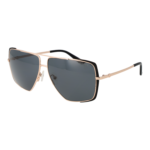 Guess Quadrat Sonnenbrille GU00220 6202A in Gold – 45° Seitenansicht