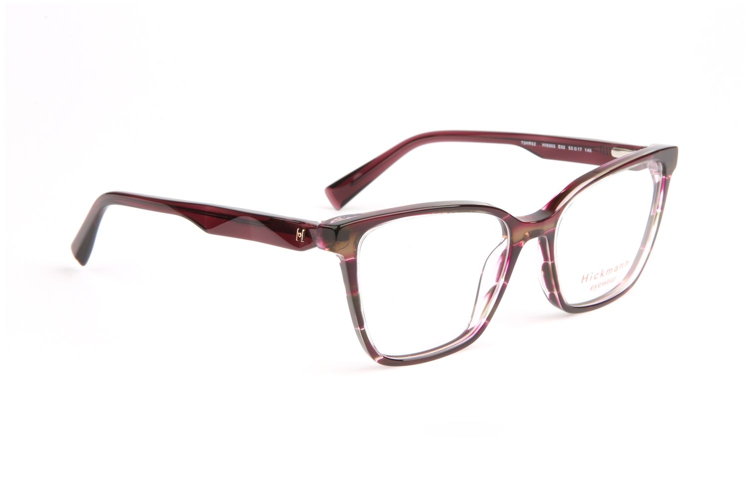 Ana Hickmann )} Brille HI6303 53E02 in Braun