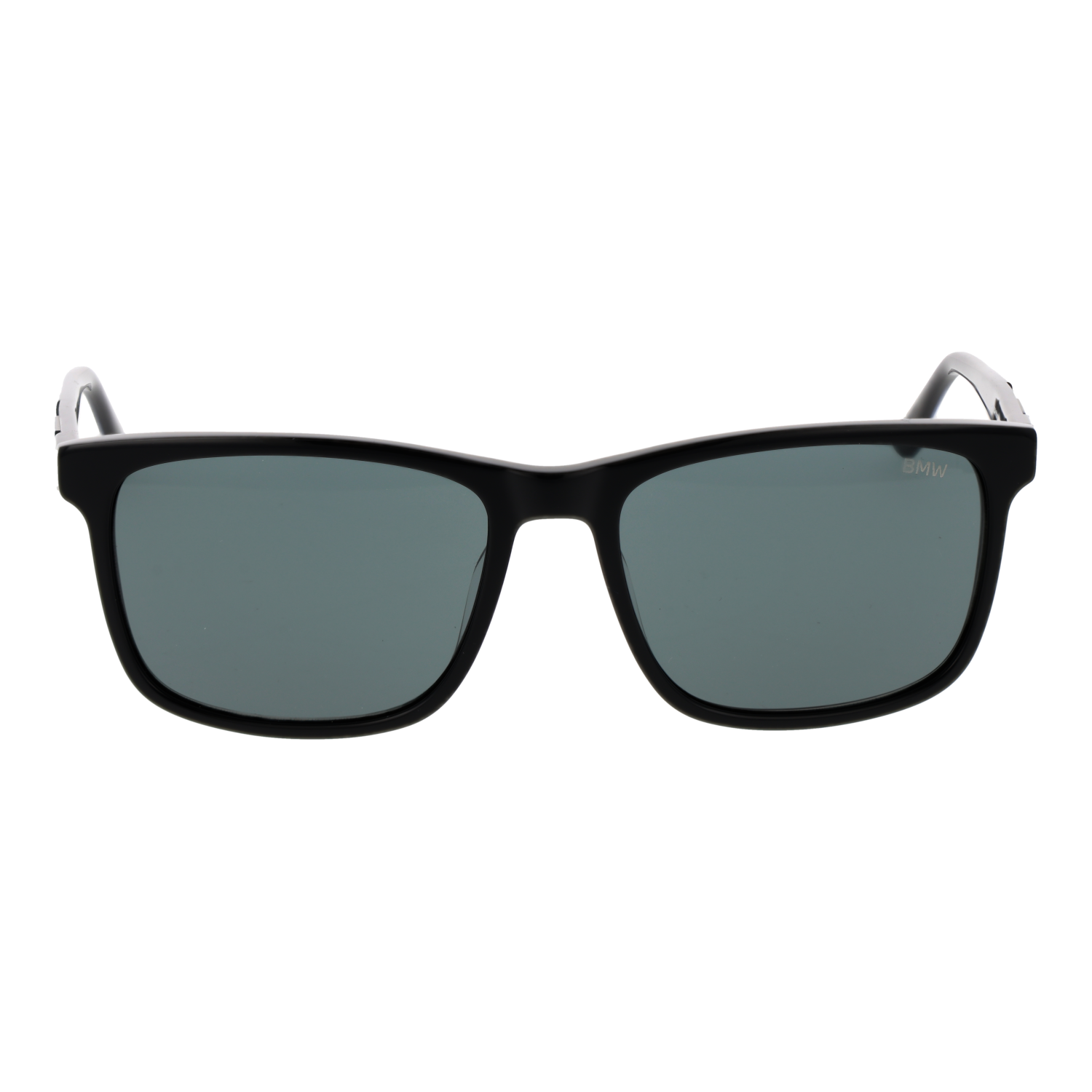 BMW Sonnenbrille BW0053-H 5501A – Frontansicht mit Kunststoff Rahmen und Grau Gläsern