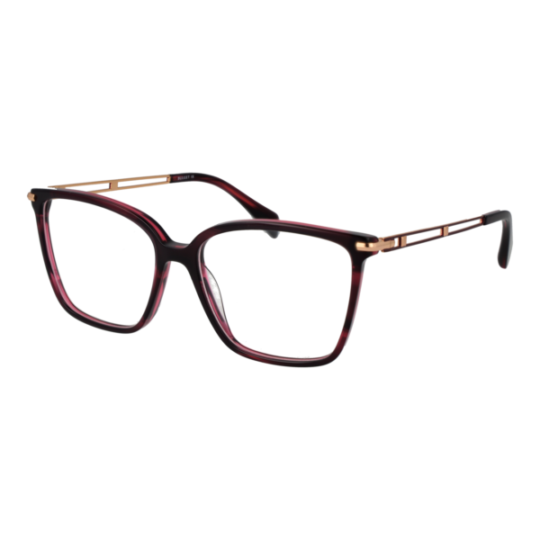 Bulget )} Brille BG6557 55E02 in Burgunder