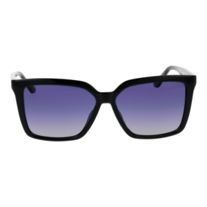 Guess Sonnenbrille GU00099 5501D – Frontansicht mit Kunststoff Rahmen und Lila Gläsern