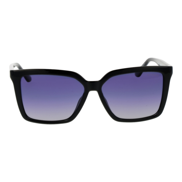 Guess Sonnenbrille GU00099 5501D – Frontansicht mit Kunststoff Rahmen und Lila Gläsern