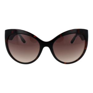 Guess Sonnenbrille GU00130 6152F – Frontansicht mit Kunststoff Rahmen und Braun Gläsern