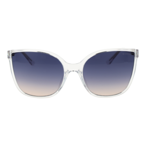 Guess Sonnenbrille GU00144 6026B – Frontansicht mit Kunststoff Rahmen und Blau Gläsern