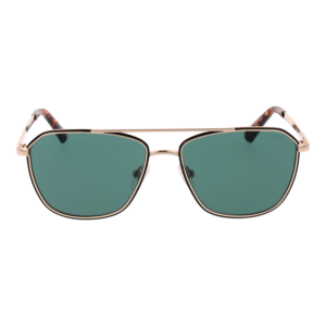 Guess Sonnenbrille GU00147 5633N – Frontansicht mit Metall Rahmen und Grün Gläsern