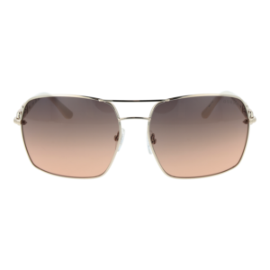 Guess Sonnenbrille GU00159 6332B – Frontansicht mit Metall Rahmen und Grau Gläsern