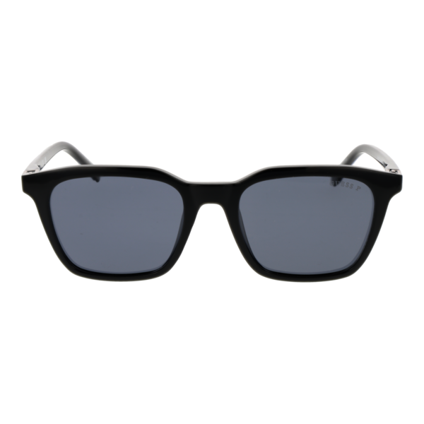 Guess Sonnenbrille GU00170 5301D – Frontansicht mit Kunststoff Rahmen und Grau Gläsern