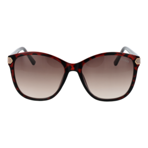 Guess Sonnenbrille GU00178 5752F – Frontansicht mit Kunststoff Rahmen und Braun Gläsern