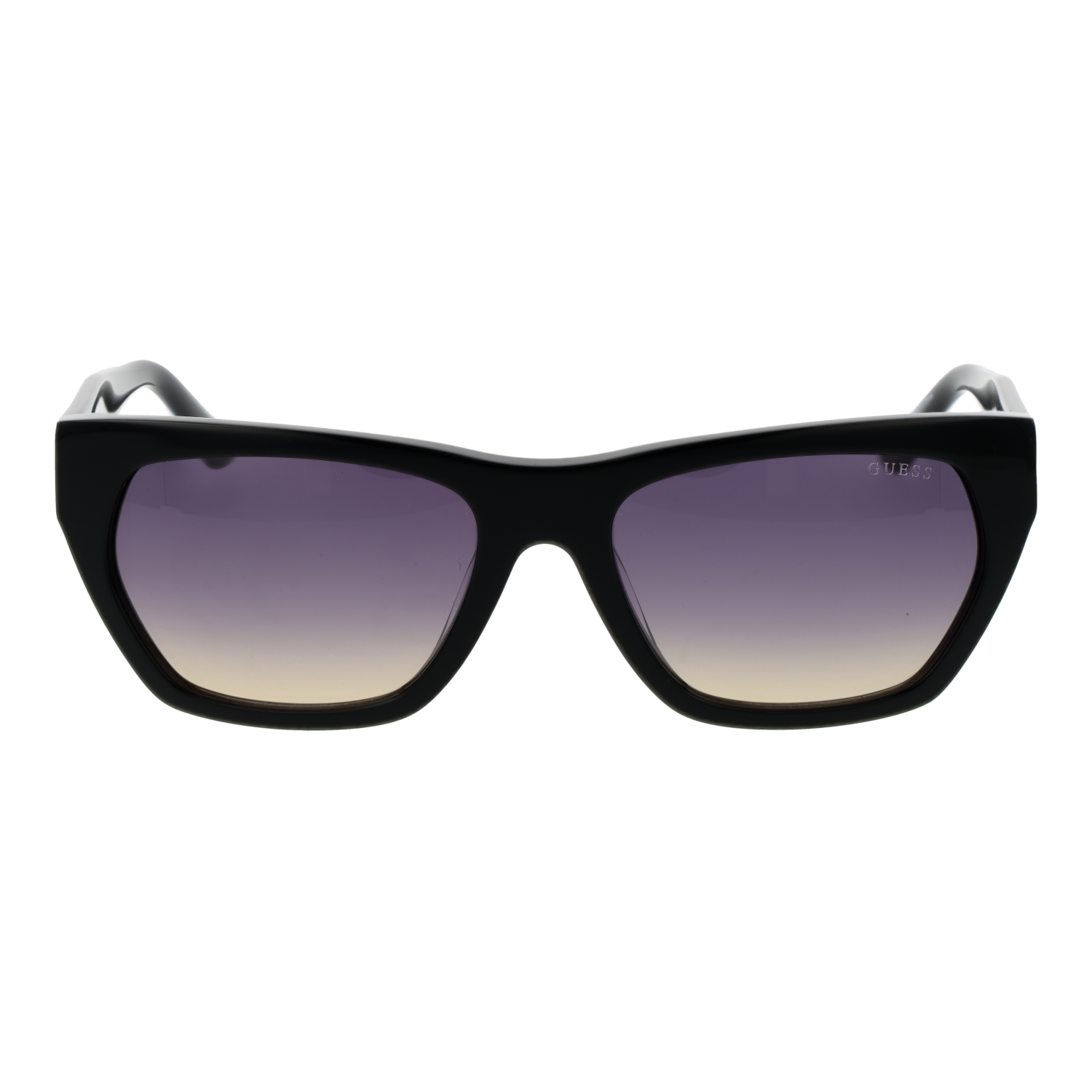 Guess Sonnenbrille GU00203-H 5601B – Frontansicht mit Azetat Rahmen und Grau Gläsern