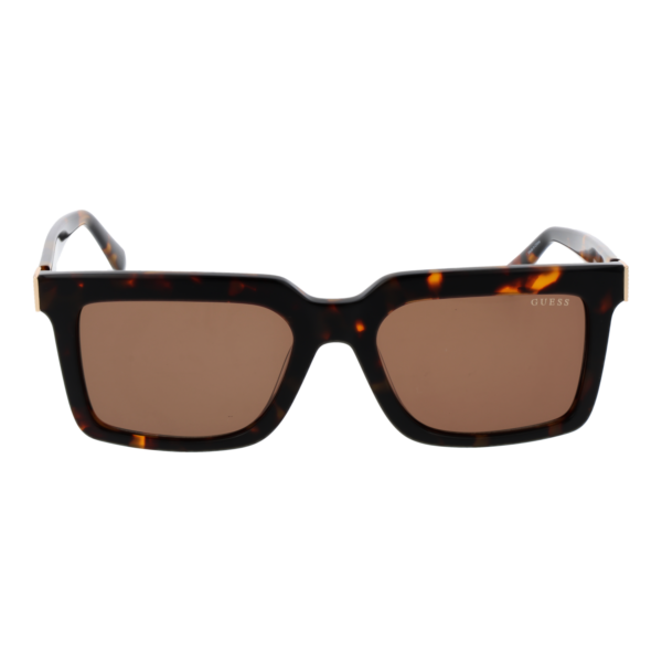 Guess Sonnenbrille GU00213 5552E – Frontansicht mit Azetat Rahmen und Gelb Gläsern