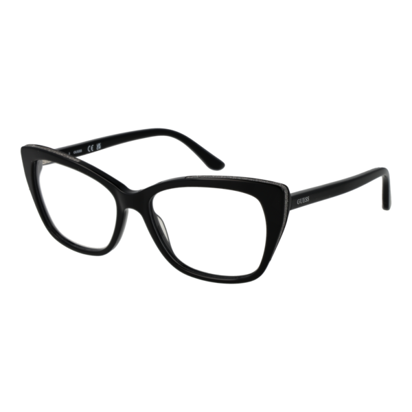 Guess Brille GU2852 55001 – 45° Seitenansicht Guess )} Brille GU2852 55001 in Schwarz