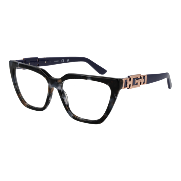 Guess Brille GU2985 54020 – 45° Seitenansicht Guess )} Brille GU2985 54020 in Grau