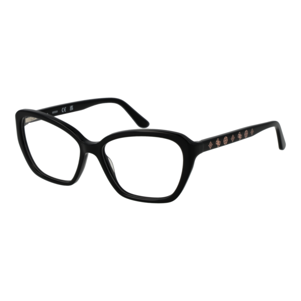 Guess Brille GU50115 52001 – 45° Seitenansicht Guess )} Brille GU50115 52001 in Schwarz