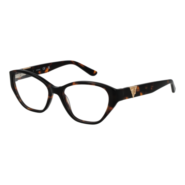 Guess Brille GU50162 51052 – 45° Seitenansicht Guess )} Brille GU50162 51052 in Braun