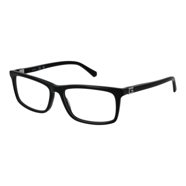 Guess Brille GU50190 58001 – 45° Seitenansicht Guess )} Brille GU50190 58001 in Schwarz
