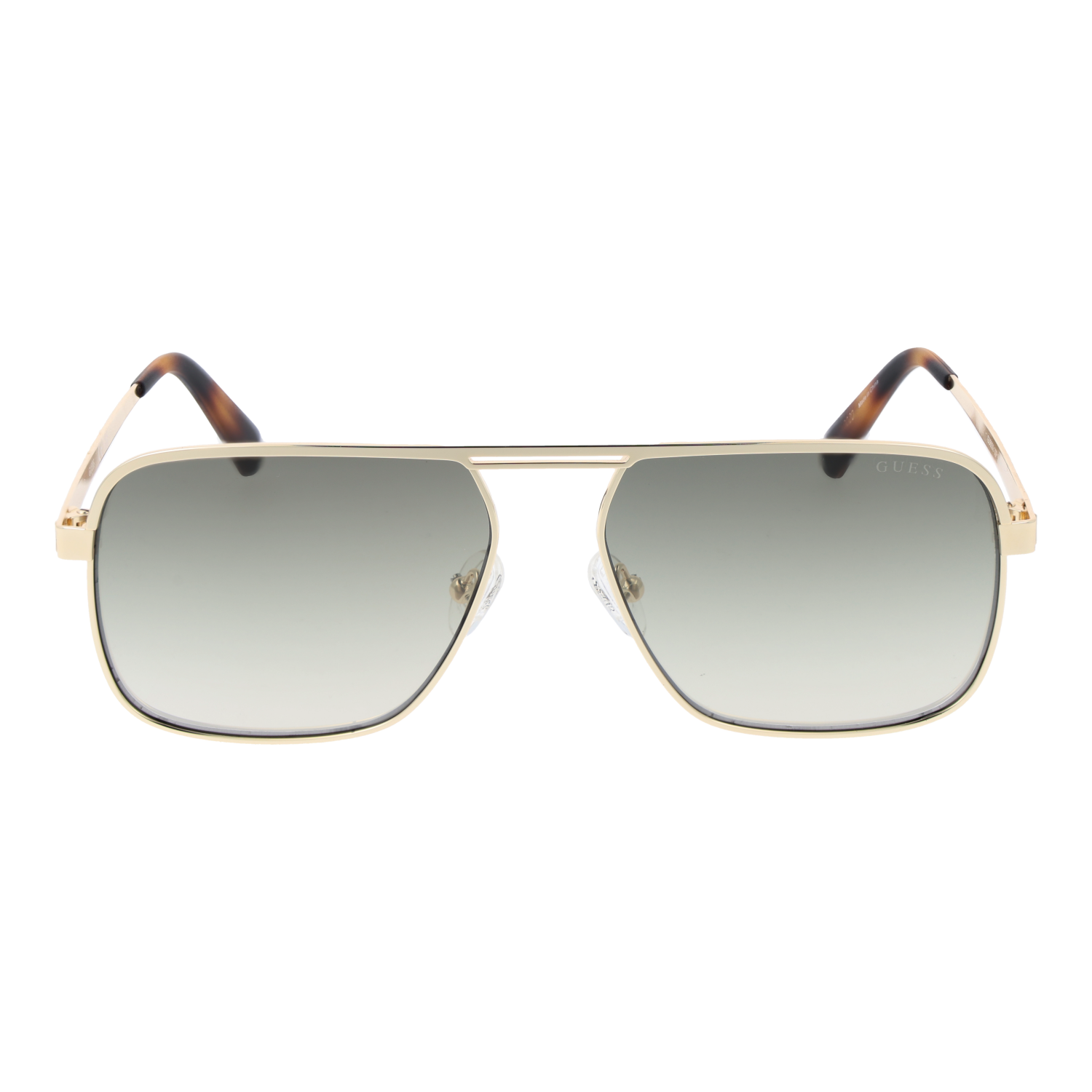 Guess Sonnenbrille GU6939 5832P – Frontansicht mit Metall Rahmen und Grün Gläsern