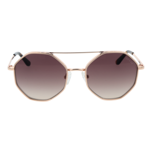 Guess Sonnenbrille GU7636 5533F – Frontansicht mit Metall Rahmen und Braun Gläsern