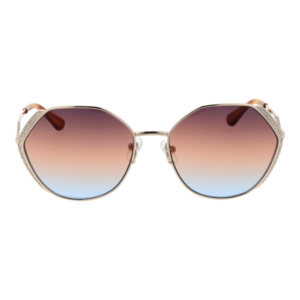 Guess Sonnenbrille GU7842-S 5833F – Frontansicht mit Metall Rahmen und Rosa Gläsern