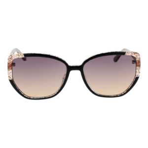 Guess Sonnenbrille GU7882 5501Z – Frontansicht mit Kunststoff Rahmen und Lila Gläsern
