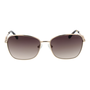 Guess Sonnenbrille GU7884 5732F – Frontansicht mit Metall Rahmen und Braun Gläsern