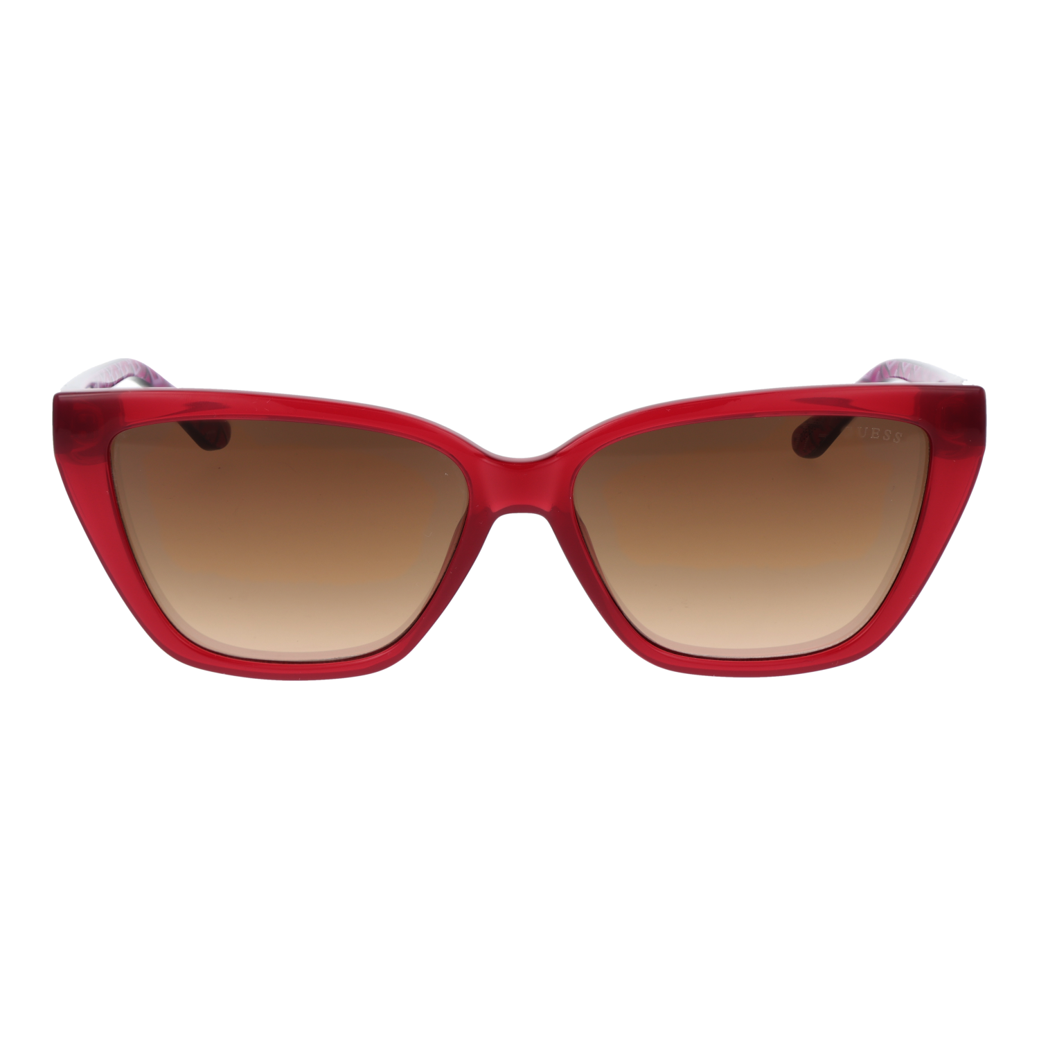 Guess Sonnenbrille GU7919 5869G – Frontansicht mit Kunststoff Rahmen und Braun Gläsern