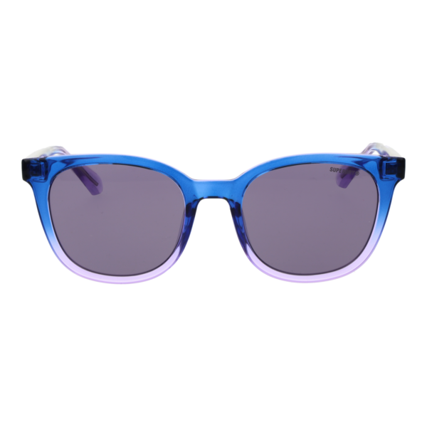 Superdry Sonnenbrille SDS 5032 53153 – Frontansicht mit Kunststoff Rahmen und Lila Gläsern