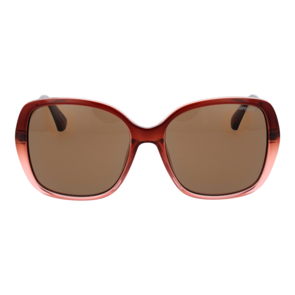 Superdry Sonnenbrille SDS 5035 57103 – Frontansicht mit Kunststoff Rahmen und Braun Gläsern
