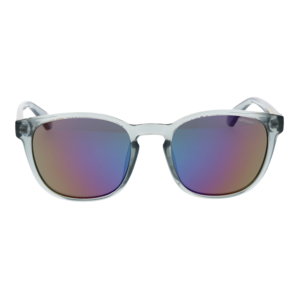 Superdry Sonnenbrille SDS 5038 51108 – Frontansicht mit Kunststoff Rahmen und Grau Gläsern
