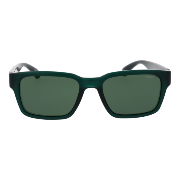 Superdry Sonnenbrille SDS 5040 55154 – Frontansicht mit Kunststoff Rahmen und Grün Gläsern