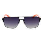 Superdry Sonnenbrille SDS 5042 59004 – Frontansicht mit Metall Rahmen und Grau Gläsern
