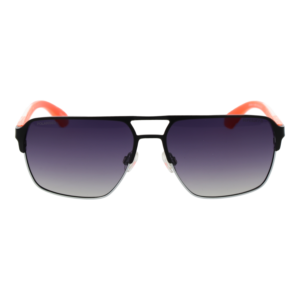 Superdry Sonnenbrille SDS 5042 59004 – Frontansicht mit Metall Rahmen und Grau Gläsern