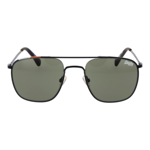 Superdry Sonnenbrille SDS Archer 52004 – Frontansicht mit Metall Rahmen und Grün Gläsern