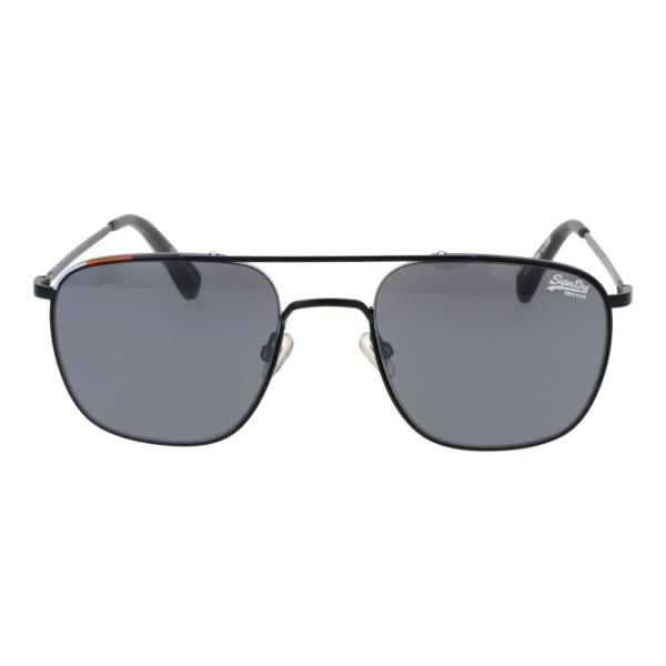 Superdry Sonnenbrille SDS Archer 52006 – Frontansicht mit Metall Rahmen und Grau Gläsern